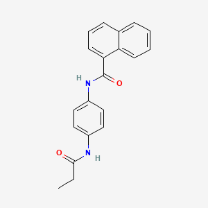 molecular formula C20H18N2O2 B5722489 N-[4-(propionylamino)phenyl]-1-naphthamide 