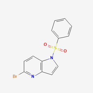 B572249 1-(Phenylsulfonyl)-5-bromo-4-azaindole CAS No. 1227268-74-7