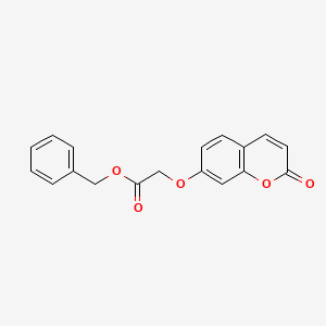 molecular formula C18H14O5 B5722493 benzyl [(2-oxo-2H-chromen-7-yl)oxy]acetate 