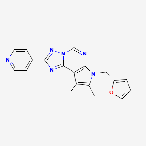 7-(2-furylmethyl)-8,9-dimethyl-2-(4-pyridinyl)-7H-pyrrolo[3,2-e][1,2,4]triazolo[1,5-c]pyrimidine