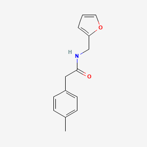 molecular formula C14H15NO2 B5722519 N-(2-furylmethyl)-2-(4-methylphenyl)acetamide 