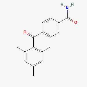 molecular formula C17H17NO2 B5722523 4-(mesitylcarbonyl)benzamide 
