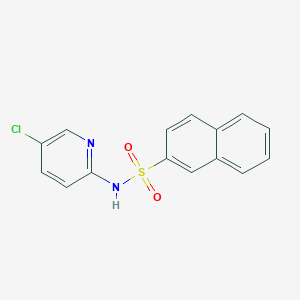 molecular formula C15H11ClN2O2S B5722538 N-(5-chloro-2-pyridinyl)-2-naphthalenesulfonamide 