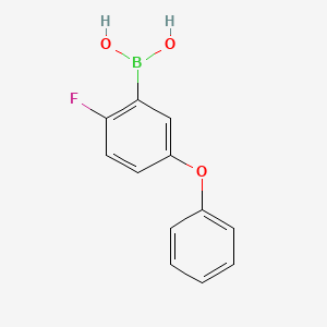 B572255 (2-Fluoro-5-phenoxyphenyl)boronic acid CAS No. 1256355-01-7