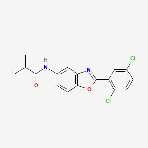 N-[2-(2,5-dichlorophenyl)-1,3-benzoxazol-5-yl]-2-methylpropanamide