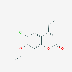 molecular formula C14H15ClO3 B5722561 6-chloro-7-ethoxy-4-propyl-2H-chromen-2-one 