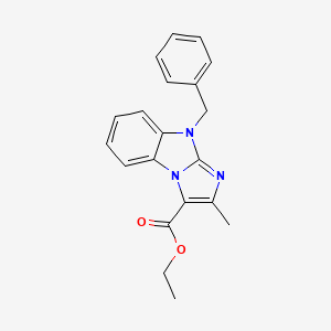 molecular formula C20H19N3O2 B5722584 ethyl 9-benzyl-2-methyl-9H-imidazo[1,2-a]benzimidazole-3-carboxylate 