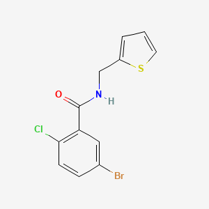 molecular formula C12H9BrClNOS B5722590 5-bromo-2-chloro-N-(2-thienylmethyl)benzamide 