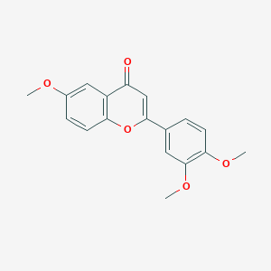 molecular formula C18H16O5 B5722592 2-(3,4-dimethoxyphenyl)-6-methoxy-4H-chromen-4-one 