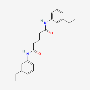 molecular formula C21H26N2O2 B5722593 N,N'-bis(3-ethylphenyl)pentanediamide 