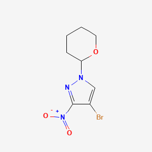 4-bromo-3-nitro-1-(tetrahydro-2H-pyran-2-yl)-1H-pyrazole