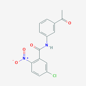 molecular formula C15H11ClN2O4 B5722617 N-(3-acetylphenyl)-5-chloro-2-nitrobenzamide 