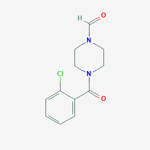 molecular formula C12H13ClN2O2 B5722627 4-(2-chlorobenzoyl)-1-piperazinecarbaldehyde 