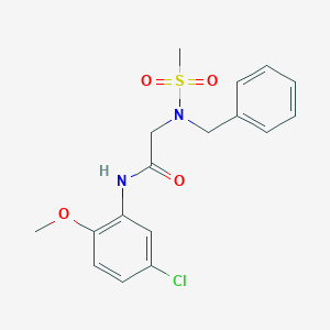 N~2~-benzyl-N~1~-(5-chloro-2-methoxyphenyl)-N~2~-(methylsulfonyl)glycinamide