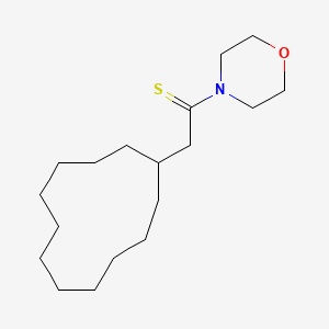 4-(2-cyclododecylethanethioyl)morpholine