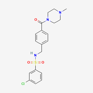 3-chloro-N-{4-[(4-methyl-1-piperazinyl)carbonyl]benzyl}benzenesulfonamide