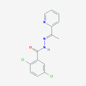 molecular formula C14H11Cl2N3O B5722688 2,5-dichloro-N'-[1-(2-pyridinyl)ethylidene]benzohydrazide 