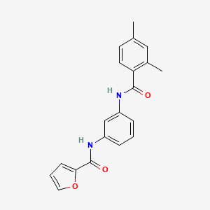 molecular formula C20H18N2O3 B5722723 N-{3-[(2,4-dimethylbenzoyl)amino]phenyl}-2-furamide 