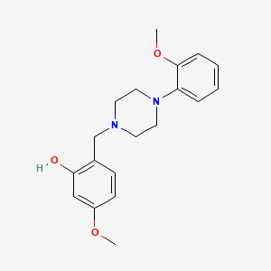 molecular formula C19H24N2O3 B5722739 5-methoxy-2-{[4-(2-methoxyphenyl)-1-piperazinyl]methyl}phenol 