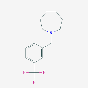 molecular formula C14H18F3N B5722765 1-[3-(trifluoromethyl)benzyl]azepane 