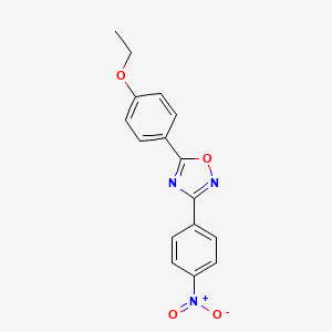molecular formula C16H13N3O4 B5722767 5-(4-ethoxyphenyl)-3-(4-nitrophenyl)-1,2,4-oxadiazole CAS No. 364744-51-4