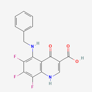 molecular formula C17H11F3N2O3 B5722775 5-(benzylamino)-6,7,8-trifluoro-4-oxo-1,4-dihydro-3-quinolinecarboxylic acid 