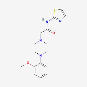 molecular formula C16H20N4O2S B5722796 2-[4-(2-methoxyphenyl)-1-piperazinyl]-N-1,3-thiazol-2-ylacetamide 