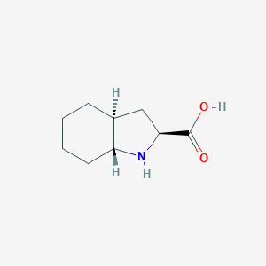 molecular formula C9H15NO2 B057228 八氢吲哚-2-羧酸 CAS No. 145513-93-5