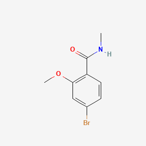 molecular formula C9H10BrNO2 B572280 4-Bromo-2-methoxy-N-methylbenzamide CAS No. 1228957-03-6