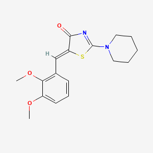 molecular formula C17H20N2O3S B5722809 5-(2,3-dimethoxybenzylidene)-2-(1-piperidinyl)-1,3-thiazol-4(5H)-one 