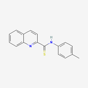 molecular formula C17H14N2S B5722810 N-(4-methylphenyl)-2-quinolinecarbothioamide CAS No. 96450-23-6