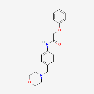 molecular formula C19H22N2O3 B5722830 N-[4-(4-morpholinylmethyl)phenyl]-2-phenoxyacetamide 
