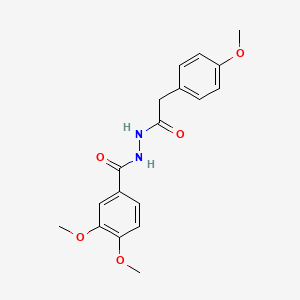 3,4-dimethoxy-N'-[(4-methoxyphenyl)acetyl]benzohydrazide