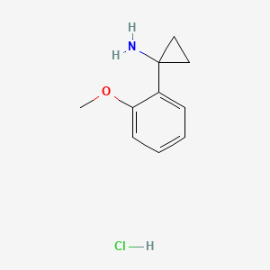 molecular formula C10H14ClNO B572284 1-(2-Methoxyphenyl)cyclopropanamine hydrochloride CAS No. 1227418-17-8