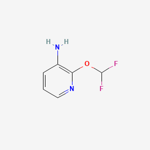 molecular formula C6H6F2N2O B572285 2-(Difluoromethoxy)pyridin-3-amine CAS No. 1214344-58-7