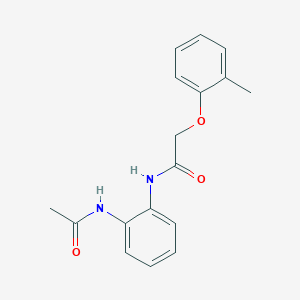 molecular formula C17H18N2O3 B5722858 N-[2-(acetylamino)phenyl]-2-(2-methylphenoxy)acetamide 