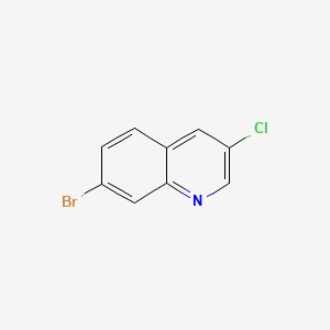 molecular formula C9H5BrClN B572287 7-Bromo-3-chloroquinoline CAS No. 1246549-62-1