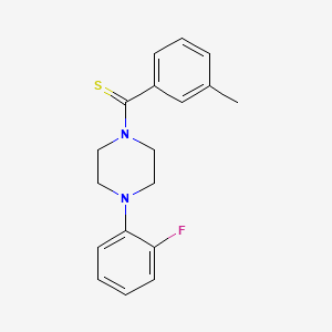 molecular formula C18H19FN2S B5722871 1-(2-fluorophenyl)-4-[(3-methylphenyl)carbonothioyl]piperazine 