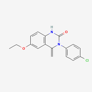 molecular formula C17H15ClN2O2 B5722916 3-(4-chlorophenyl)-6-ethoxy-4-methylene-3,4-dihydro-2(1H)-quinazolinone 
