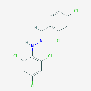 molecular formula C13H7Cl5N2 B5722932 2,4-dichlorobenzaldehyde (2,4,6-trichlorophenyl)hydrazone 
