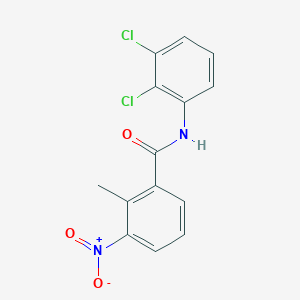 molecular formula C14H10Cl2N2O3 B5722936 N-(2,3-dichlorophenyl)-2-methyl-3-nitrobenzamide 