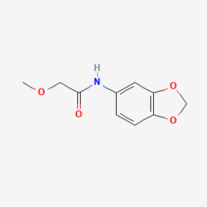 molecular formula C10H11NO4 B5722938 N-1,3-benzodioxol-5-yl-2-methoxyacetamide 
