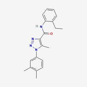 molecular formula C20H22N4O B5722949 1-(3,4-dimethylphenyl)-N-(2-ethylphenyl)-5-methyl-1H-1,2,3-triazole-4-carboxamide 