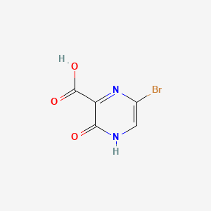 molecular formula C5H3BrN2O3 B572296 6-Bromo-3-hydroxypyrazine-2-carboxylic acid CAS No. 1260667-67-1