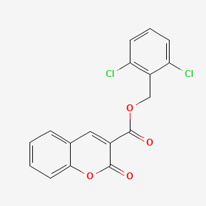 molecular formula C17H10Cl2O4 B5722976 2,6-dichlorobenzyl 2-oxo-2H-chromene-3-carboxylate 