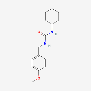 molecular formula C15H22N2O2 B5723001 N-cyclohexyl-N'-(4-methoxybenzyl)urea 