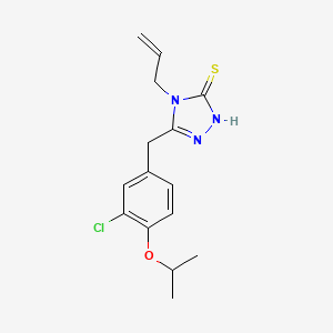 molecular formula C15H18ClN3OS B5723017 4-allyl-5-(3-chloro-4-isopropoxybenzyl)-4H-1,2,4-triazole-3-thiol 