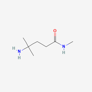 molecular formula C7H16N2O B572303 4-amino-N,4-dimethylpentanamide CAS No. 1255147-12-6