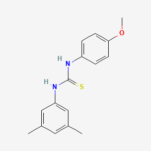 molecular formula C16H18N2OS B5723042 N-(3,5-dimethylphenyl)-N'-(4-methoxyphenyl)thiourea 