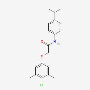 molecular formula C19H22ClNO2 B5723048 2-(4-chloro-3,5-dimethylphenoxy)-N-(4-isopropylphenyl)acetamide 